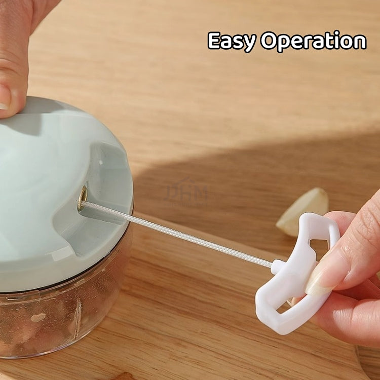 【SG Stock】Vegetable Chopper Mini Blender Garlic Cutter Manual Food Processor Meat Grinder Hand Ginger Crushed Shredder