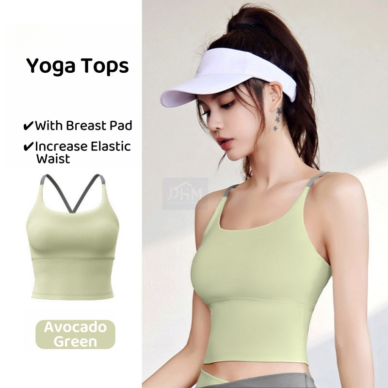 SG Padded Sports Bra Yoga Bra Gym Bra Buttery Soft Yoga Bra Cross Back Gym Fitness Workout Running