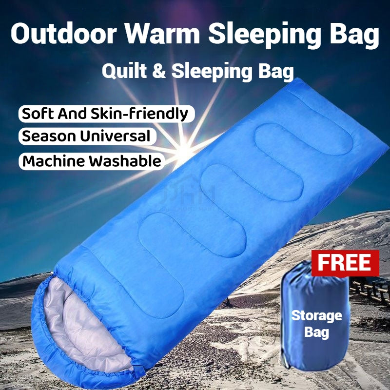 【NDD SG】Outdoor Sleeping Bags Kid Camping Sleep Bag Envelope Hooded/Portable Hiking Camping Sleeping Mat Travel Quilt露营睡袋