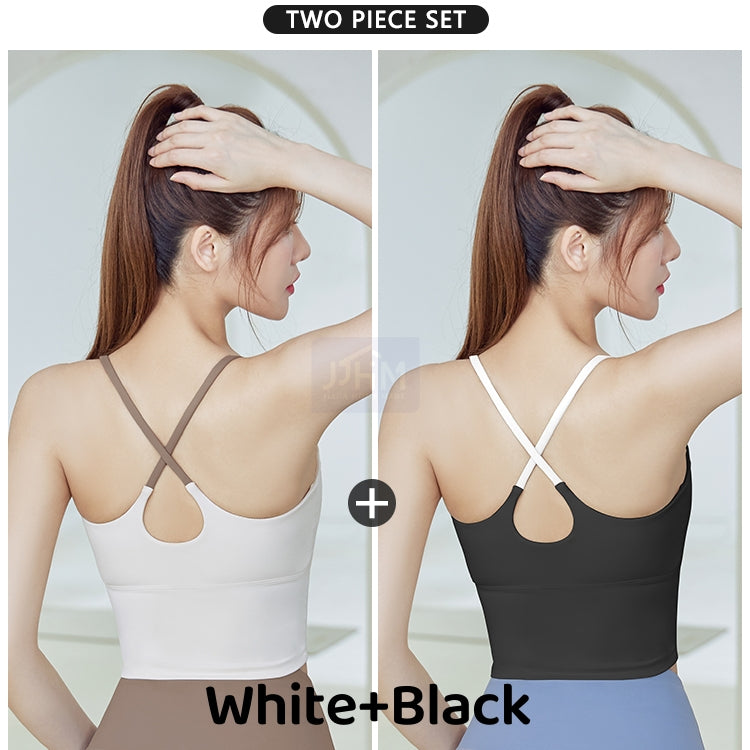 SG Padded Sports Bra Yoga Bra Gym Bra Buttery Soft Yoga Bra Cross Back Gym Fitness Workout Running