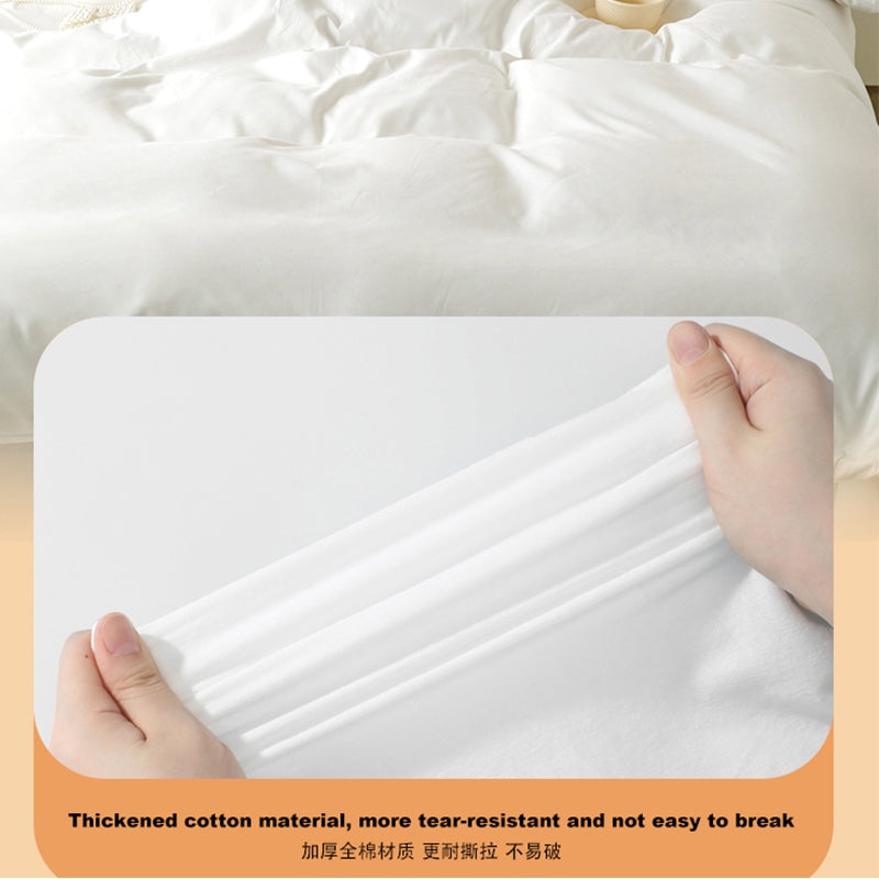 SG Disposable Bed Sheets Set Travel Pillow Cover Quilt Cover Single Double Set Hotel Bedsheets 一次性旅行床单套