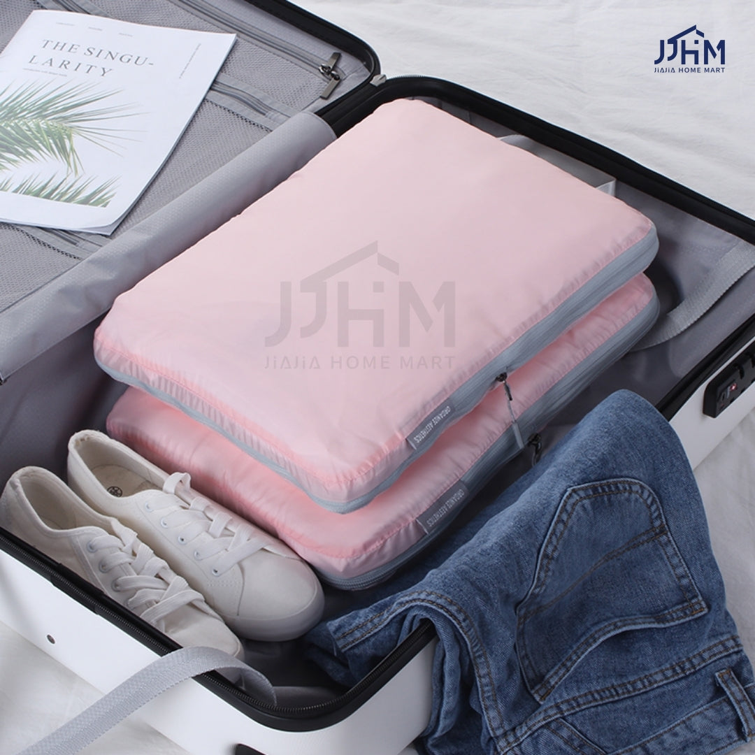 🔥SG stock🔥4pcs Set Travel Storage Bag Compression Luggage Storage Bag/Compression packing cube/Packing Cube/Packing Cubes