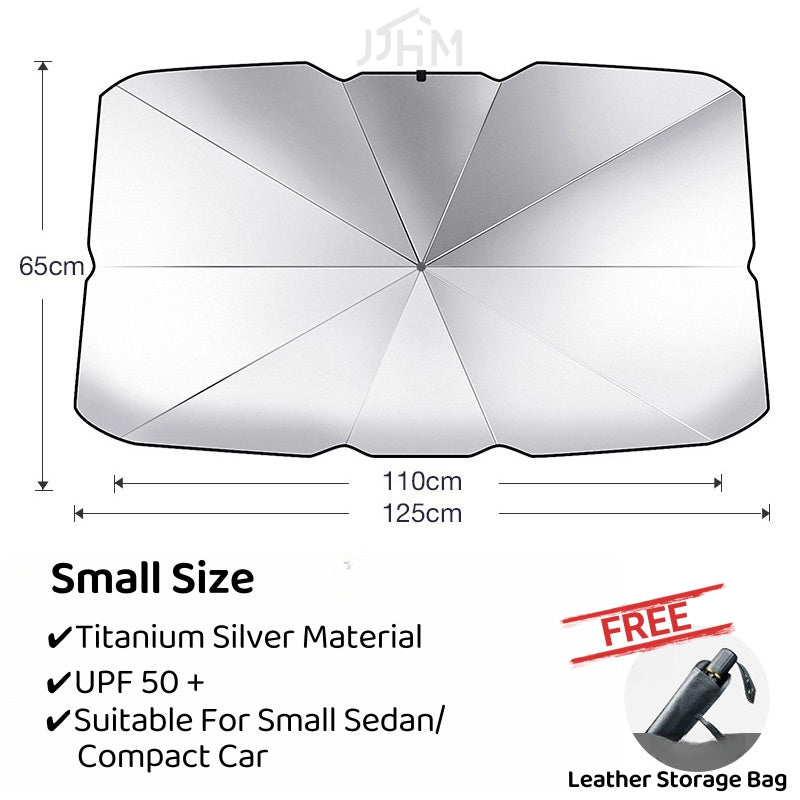 🔥SG READY STOCK🔥 Car Windshield UV Sunshade Umbrella Sun Protection Heat Insulation