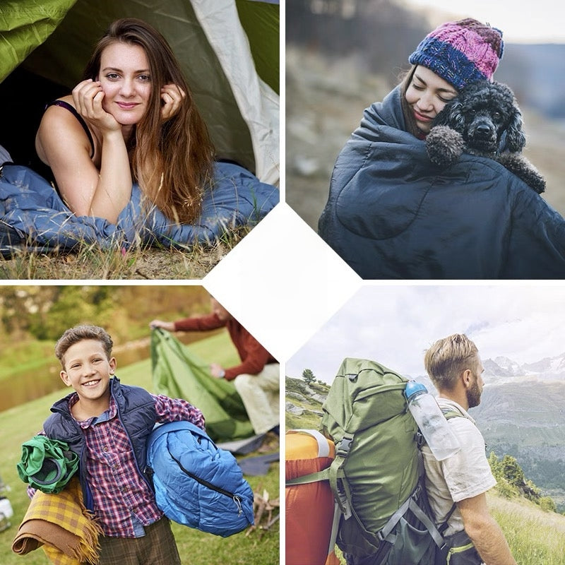 【NDD SG】Outdoor Sleeping Bags Kid Camping Sleep Bag Envelope Hooded/Portable Hiking Camping Sleeping Mat Travel Quilt露营睡袋