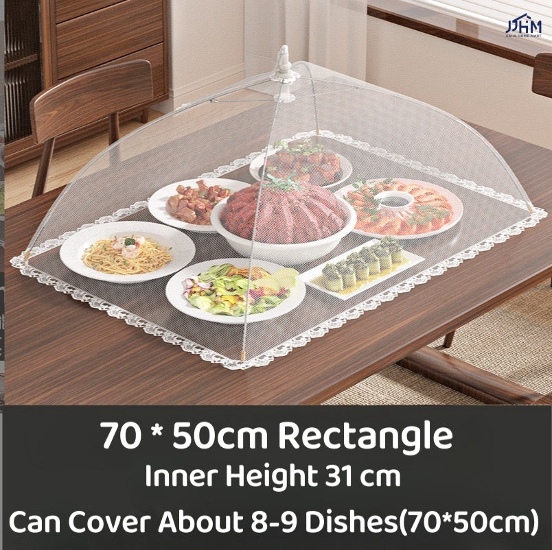 Japanes Style Foldable Food Cover Mesh Cover Outdoor Food Cover Pop Up Mesh Food Cover Dish Cover
