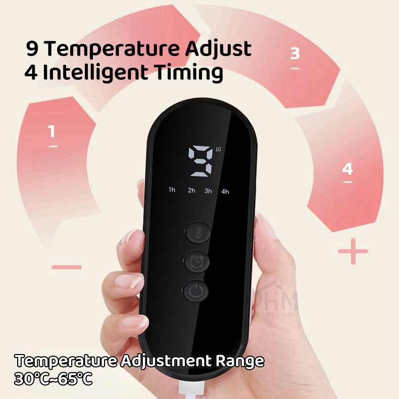 SG Electric Heating Pad Back Neck Massager Menstrual Pain Relief Travel Shoulder Waist Arm Warm Stomach Massage Heat