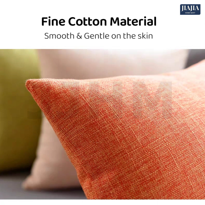 SG Nordic Sofa Pillow Cushion Case Cover Throw Pillow Case Cover Zipper Pillowcase Solid Color Simplistic Design