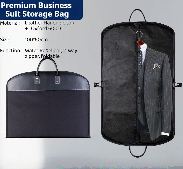 Premium Coat Carrier Bag Business Trip Suit Storage Bag Dustproof Breathable Garment Cover Travel Bag