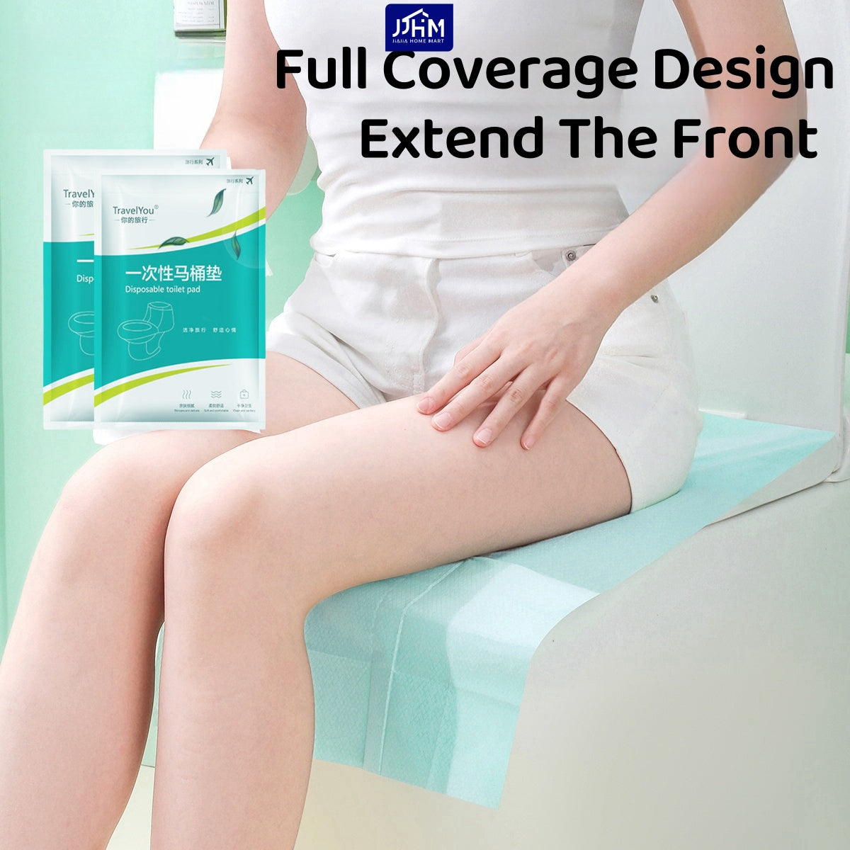 SG Disposable Toilet Seat Bowl Cover Extra Length- Waterproof Anti Bacterial Home Travel Toiletries 马桶垫