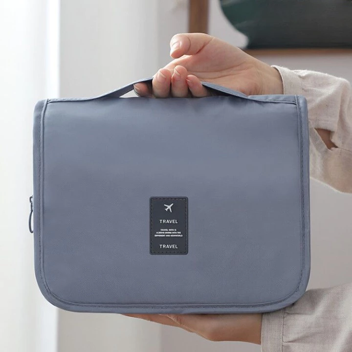 Foldable toiletry travel bag hanger bag high quality water proof pouch makeup organizer upgrade size