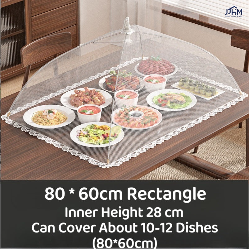 Japanes Style Foldable Food Cover Mesh Cover Outdoor Food Cover Pop Up Mesh Food Cover Dish Cover