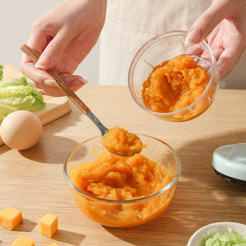【SG Stock】Vegetable Chopper Mini Blender Garlic Cutter Manual Food Processor Meat Grinder Hand Ginger Crushed Shredder