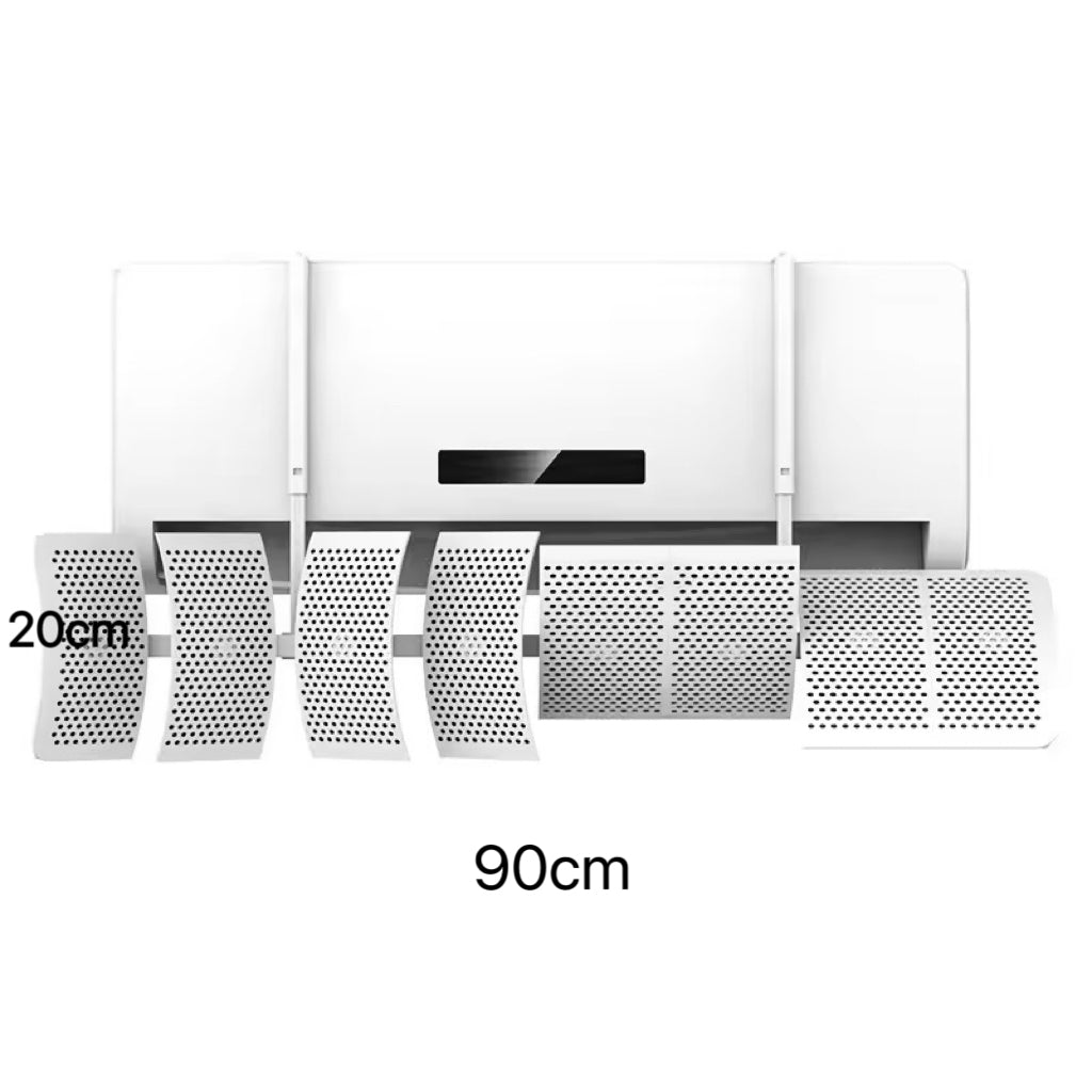 8 Leaf Adjustable Air Conditioner Wind Deflector/ Universal Installation-free Anti-direct Blowing Wind Shield/ Wall-mounted