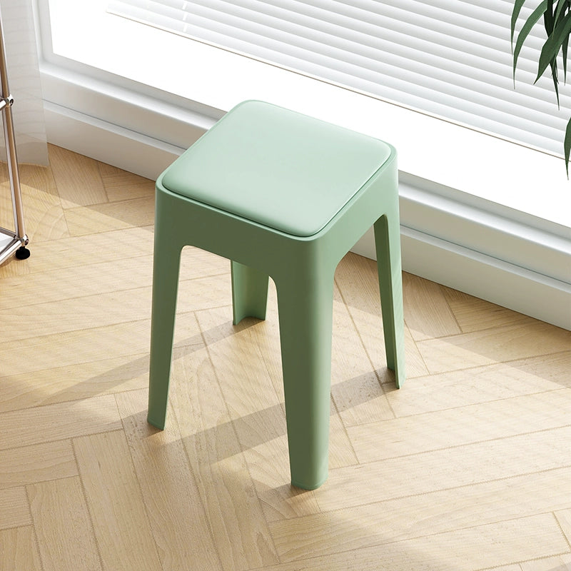 【SG Seller】4PCS Upgrade Sofa Base Stackable Plastic Stool Chair Dining Chair Set of Living Room Round Stool Kitchen Stool Multi-Colour Options
