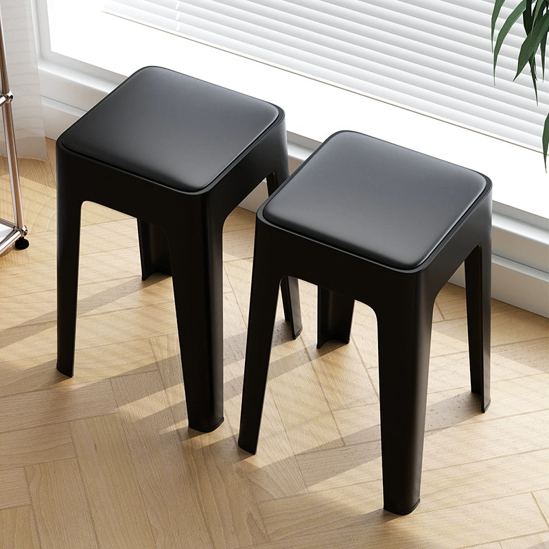 【SG Seller】4PCS Upgrade Sofa Base Stackable Plastic Stool Chair Dining Chair Set of Living Room Round Stool Kitchen Stool Multi-Colour Options