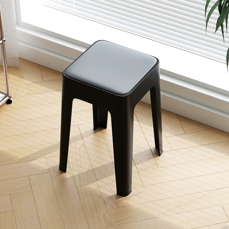 【SG Seller】4PCS Upgrade Sofa Base Stackable Plastic Stool Chair Dining Chair Set of Living Room Round Stool Kitchen Stool Multi-Colour Options