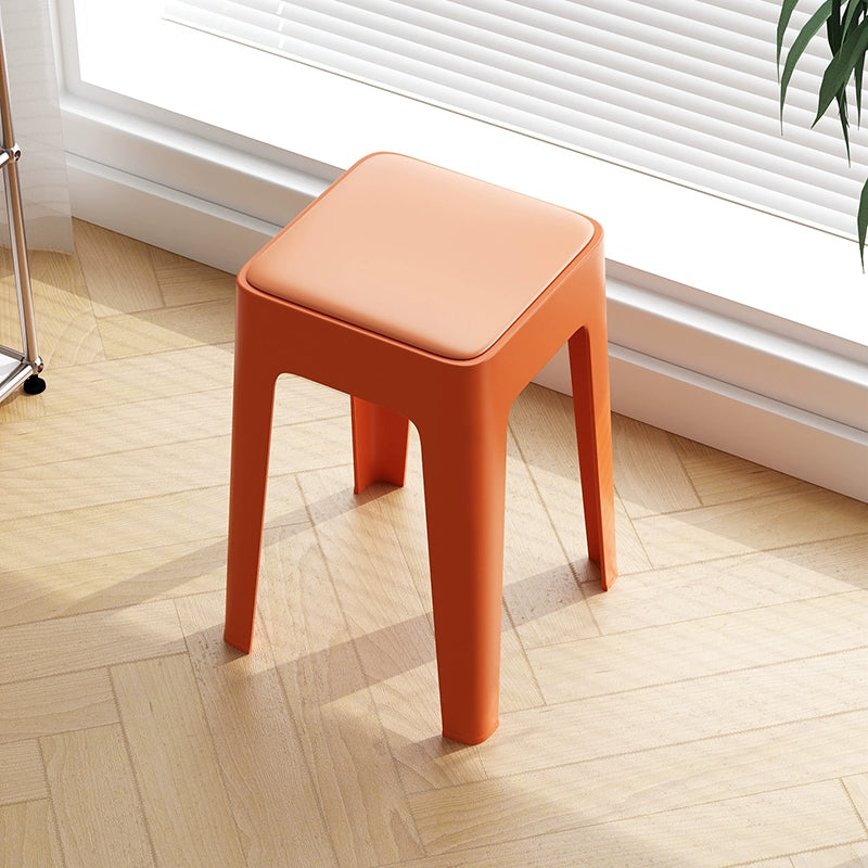 【SG Seller】4PCS Upgrade Sofa Base Stackable Plastic Stool Chair Dining Chair Set of Living Room Round Stool Kitchen Stool Multi-Colour Options