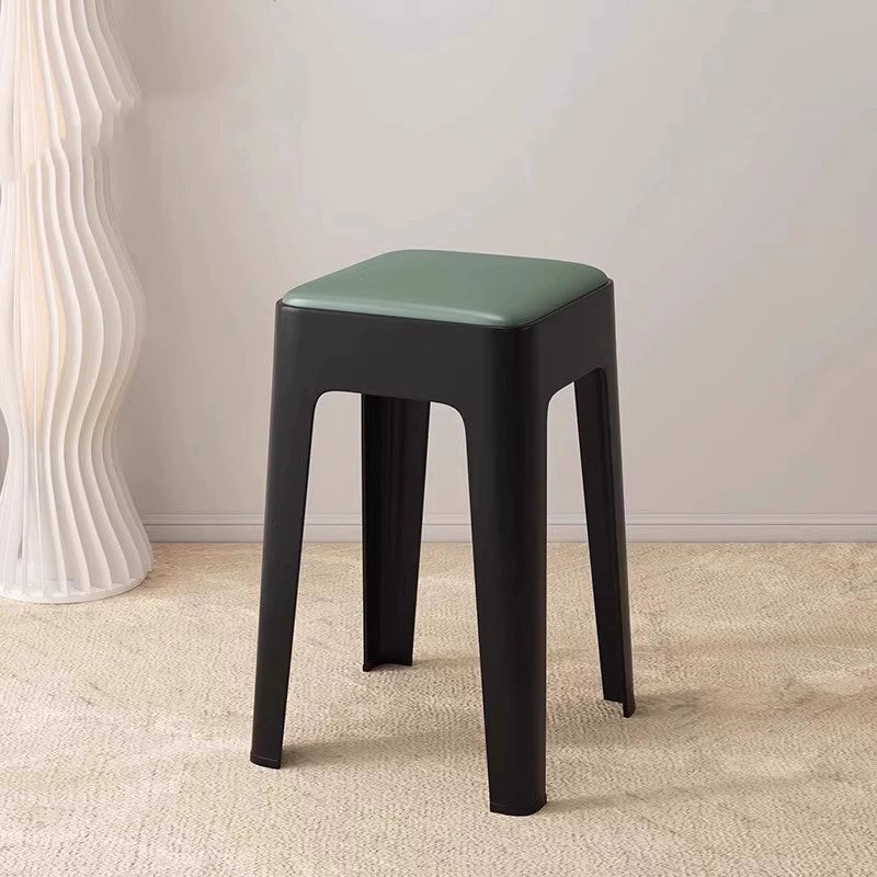 【SG Seller】4PCS Upgrade Sofa Base Stackable Plastic Stool Chair Dining Chair Set of Living Room Round Stool Kitchen Stool Multi-Colour Options