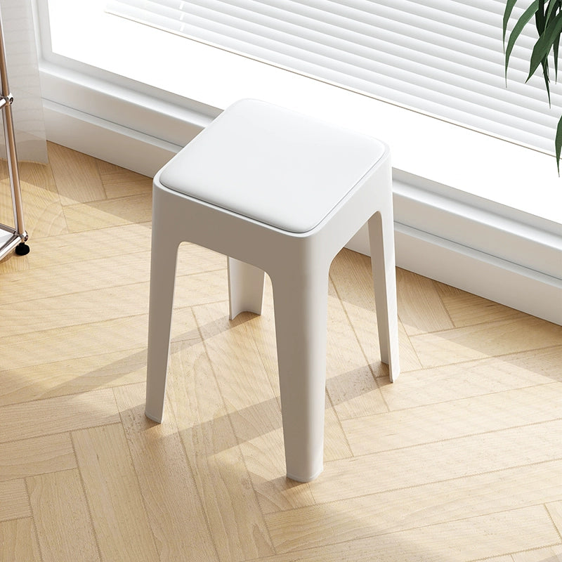 【SG Seller】4PCS Upgrade Sofa Base Stackable Plastic Stool Chair Dining Chair Set of Living Room Round Stool Kitchen Stool Multi-Colour Options