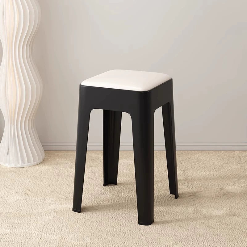 【SG Seller】4PCS Upgrade Sofa Base Stackable Plastic Stool Chair Dining Chair Set of Living Room Round Stool Kitchen Stool Multi-Colour Options