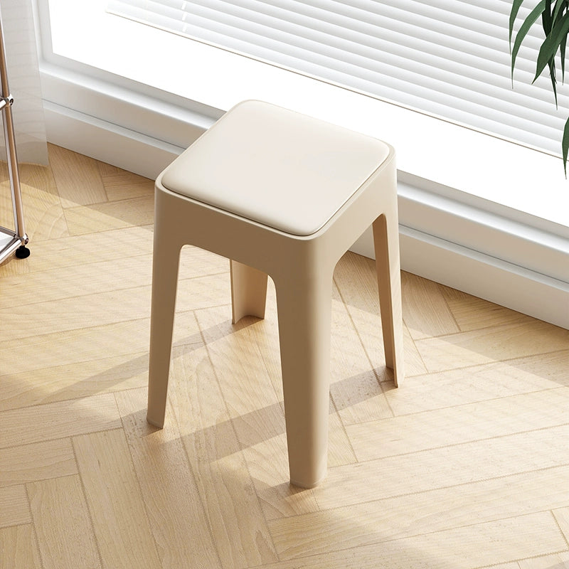【SG Seller】4PCS Upgrade Sofa Base Stackable Plastic Stool Chair Dining Chair Set of Living Room Round Stool Kitchen Stool Multi-Colour Options