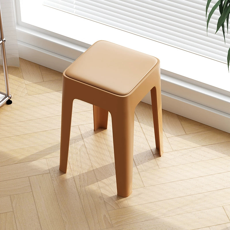 【SG Seller】4PCS Upgrade Sofa Base Stackable Plastic Stool Chair Dining Chair Set of Living Room Round Stool Kitchen Stool Multi-Colour Options
