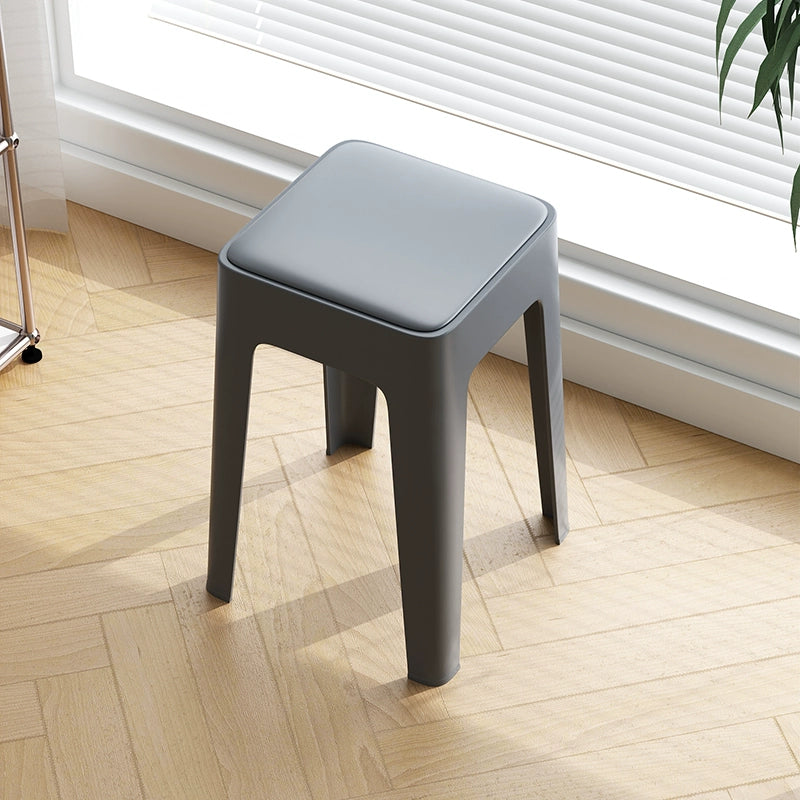 【SG Seller】4PCS Upgrade Sofa Base Stackable Plastic Stool Chair Dining Chair Set of Living Room Round Stool Kitchen Stool Multi-Colour Options