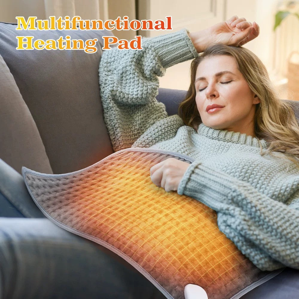 SG Electric Heating Pad Back Neck Massager Menstrual Pain Relief Travel Shoulder Waist Arm Warm Stomach Massage Heat