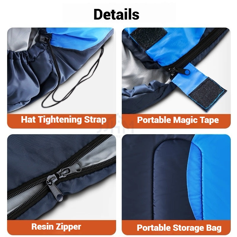 【NDD SG】Outdoor Sleeping Bags Kid Camping Sleep Bag Envelope Hooded/Portable Hiking Camping Sleeping Mat Travel Quilt露营睡袋