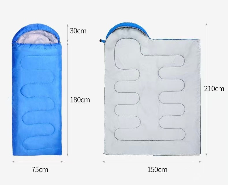 【NDD SG】Outdoor Sleeping Bags Kid Camping Sleep Bag Envelope Hooded/Portable Hiking Camping Sleeping Mat Travel Quilt露营睡袋