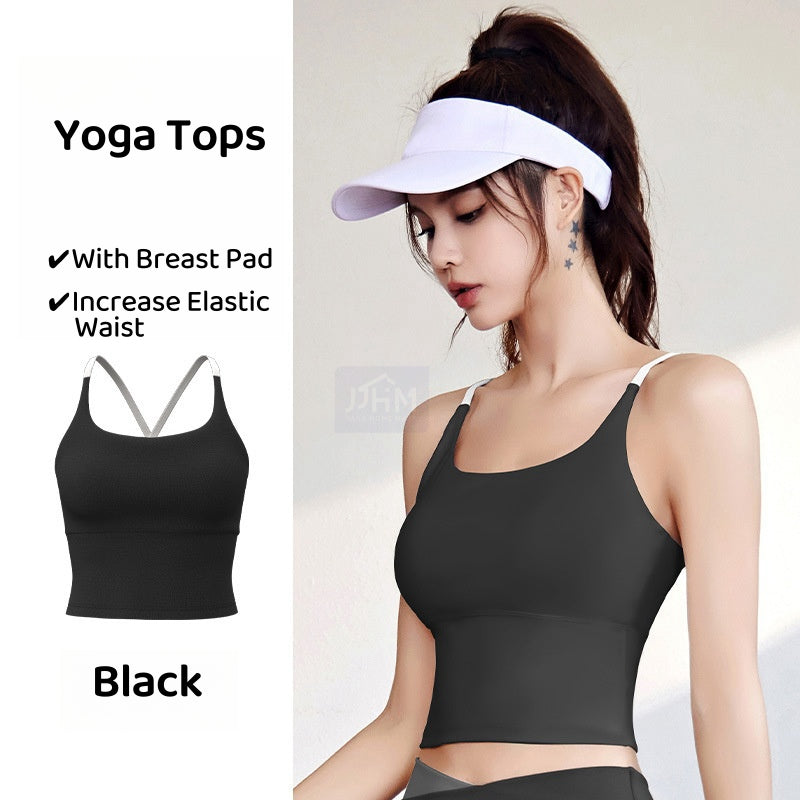 SG Padded Sports Bra Yoga Bra Gym Bra Buttery Soft Yoga Bra Cross Back Gym Fitness Workout Running
