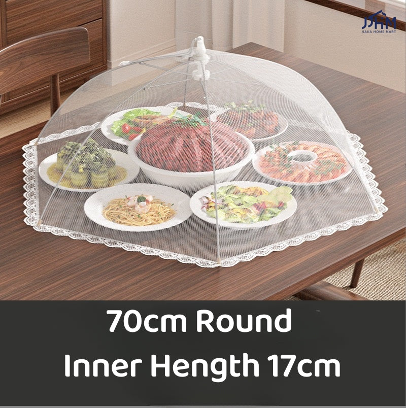 Japanes Style Foldable Food Cover Mesh Cover Outdoor Food Cover Pop Up Mesh Food Cover Dish Cover