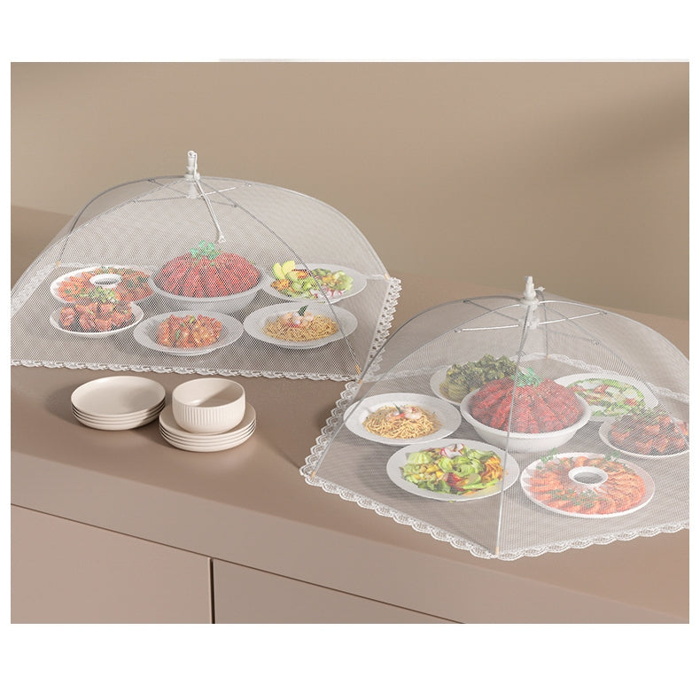 Japanes Style Foldable Food Cover Mesh Cover Outdoor Food Cover Pop Up Mesh Food Cover Dish Cover