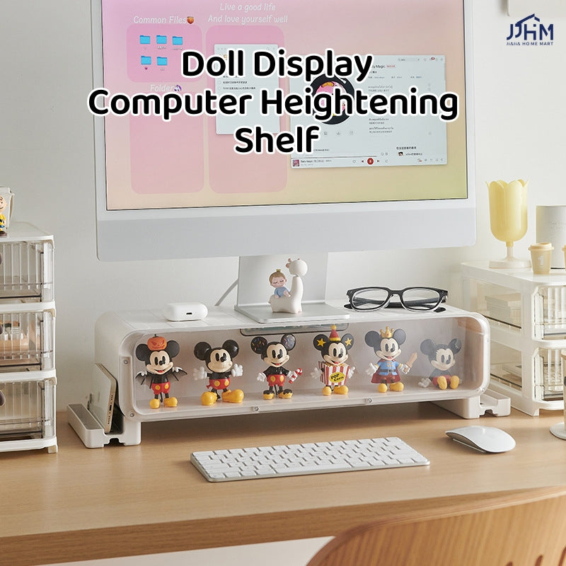 Elevated Rack Toy Display Office Monitor Computer Desktop Organize Household Neck Computer Screen Bracket