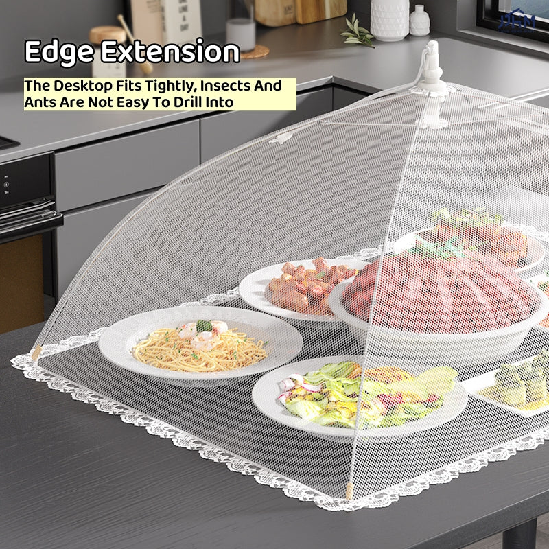 Japanes Style Foldable Food Cover Mesh Cover Outdoor Food Cover Pop Up Mesh Food Cover Dish Cover