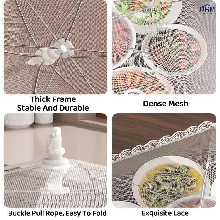 Japanes Style Foldable Food Cover Mesh Cover Outdoor Food Cover Pop Up Mesh Food Cover Dish Cover