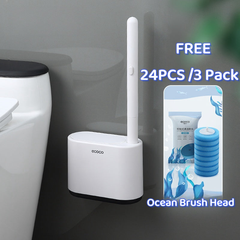 Disposable toilet brush wall-mounted toilet brush replacement head bathroom cleaning toilet Tools Accessories Sets