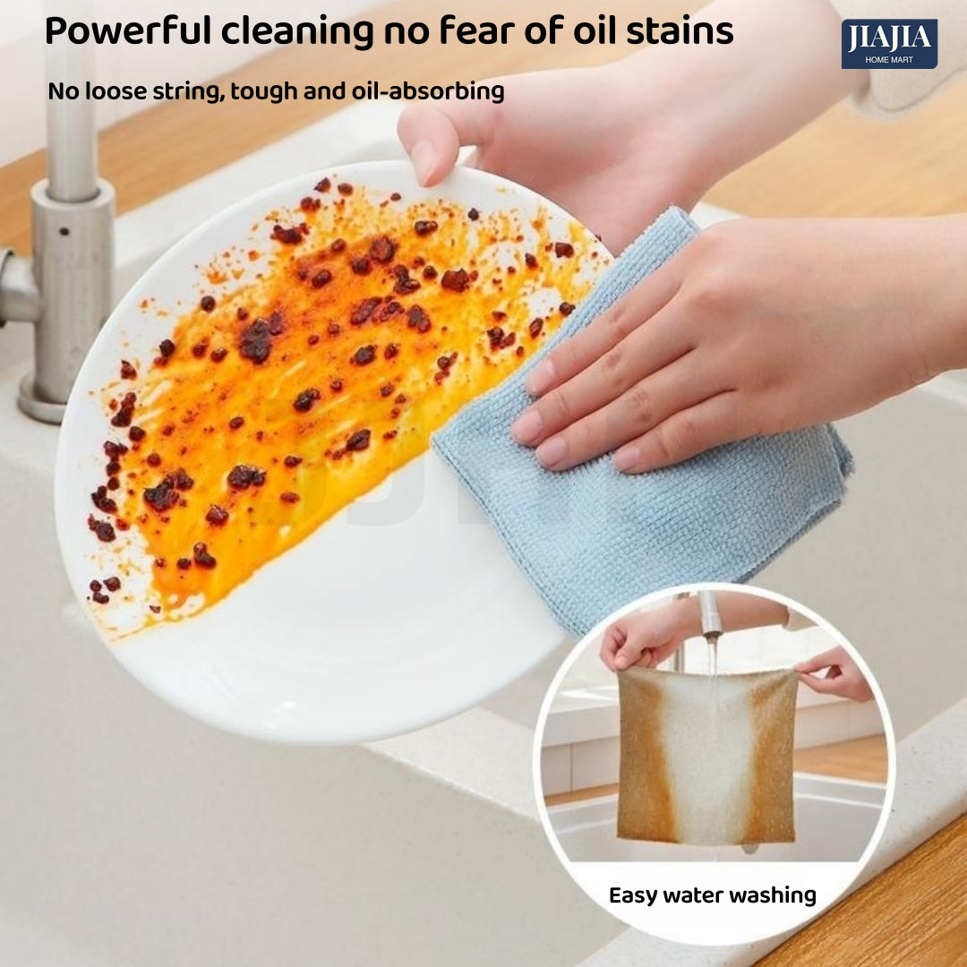 SG 20pcs Micro Fiber Cloth/ Kitchen Table Cloth/ Reusable Multipurpose Cleaning Towel/ Car Wash Cloth/ Disposable