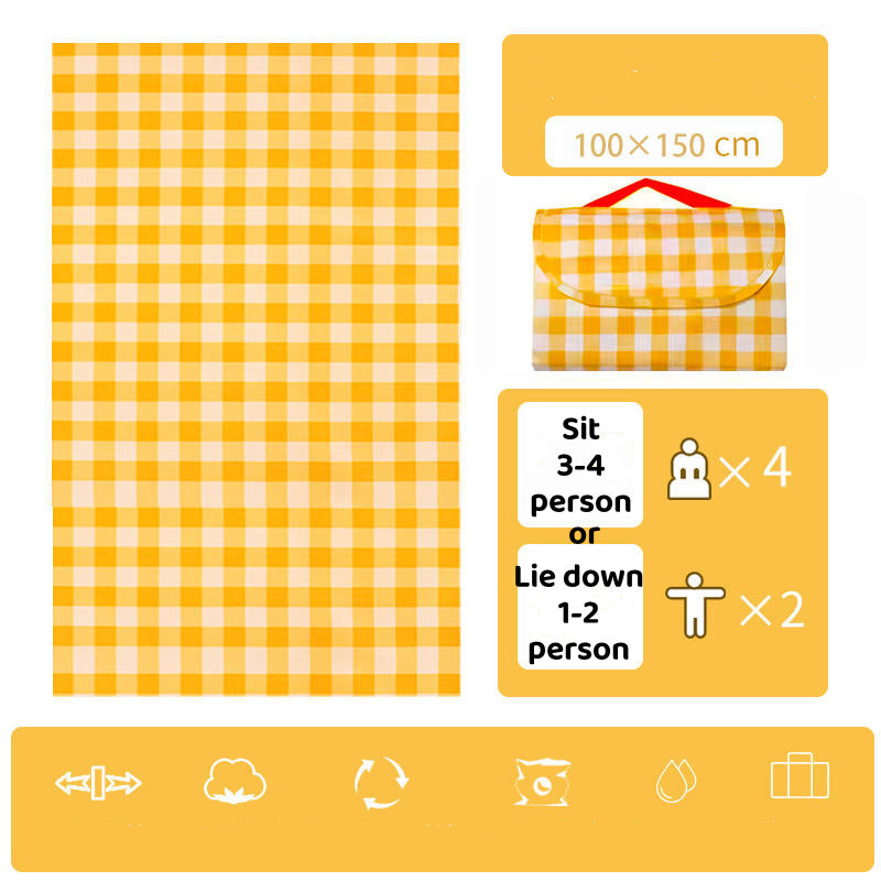 Foldable Picnic Beach Mat Waterproof with Thickened Material