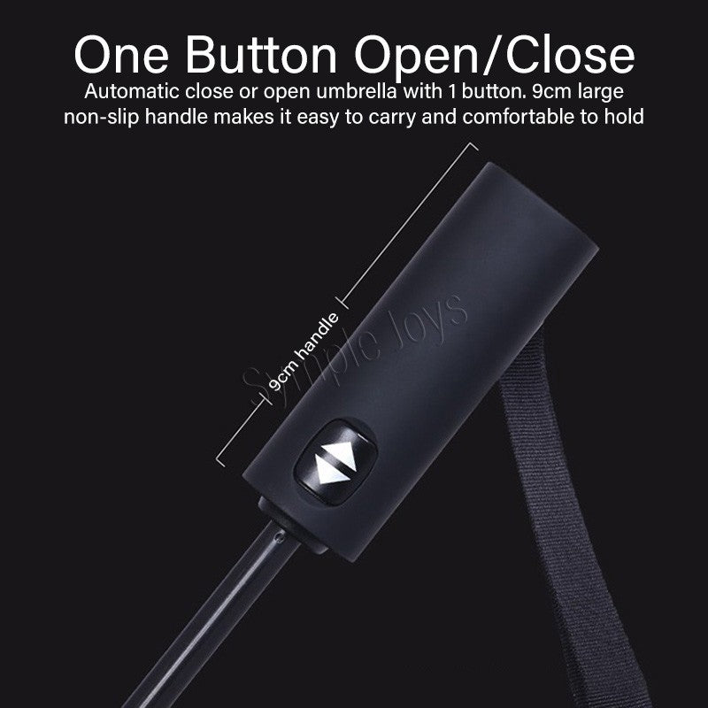 12 Ribs Automatic Umbrella Super Windproof Large Umbrella Auto Open Close