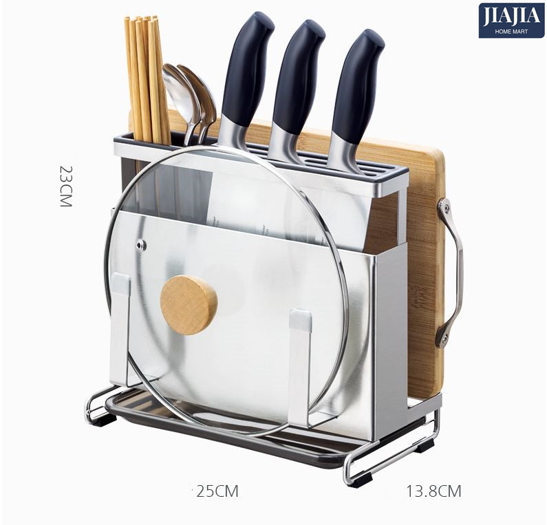 Stainless Steel Kitchen knife Utensil Rack Holder