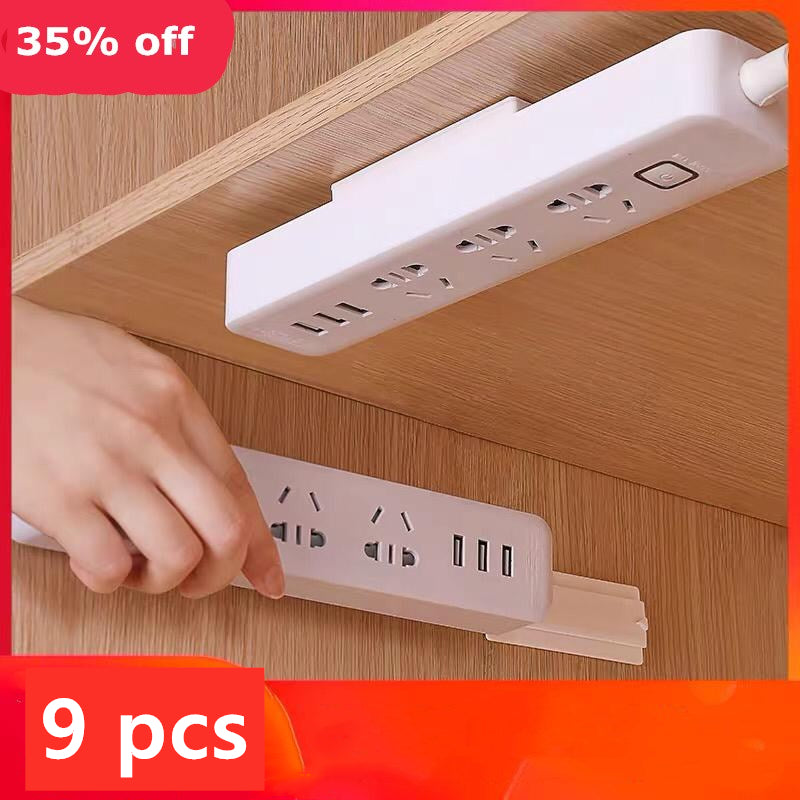 Power Plug Socket Holder with Adhesive Tape