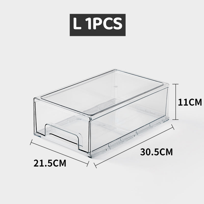 Stackable Transparent Acrylic Drawer Organizer Storage Box