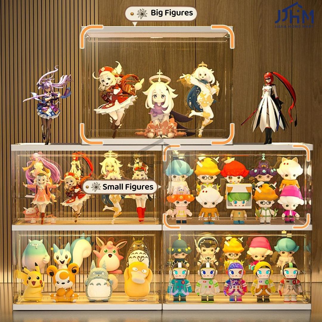Toy Display Storage Box Transparent Case Storage Box Figure Display Doll Pop Mart Dust Proof Cabinet Jewelry Cosmetic Organiser Figurine