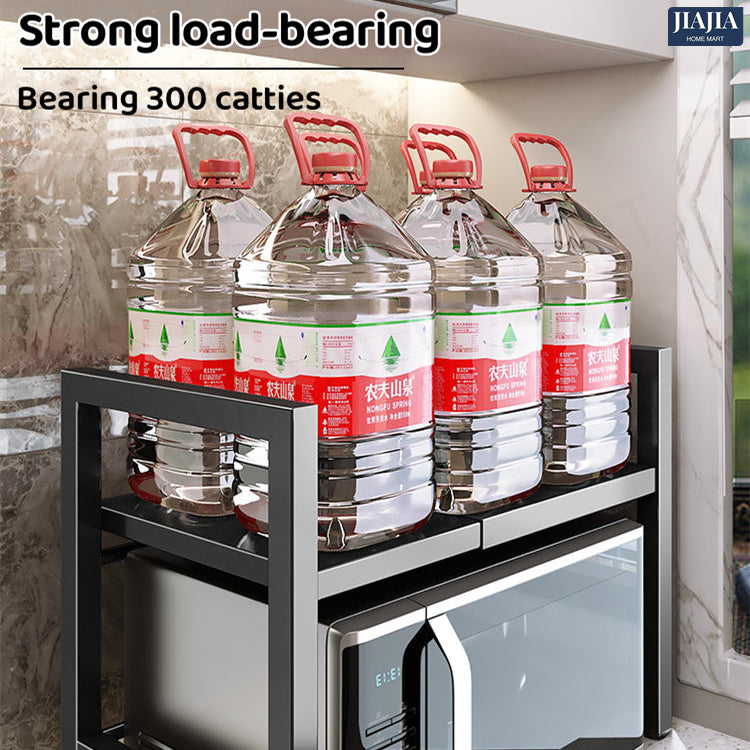 Adjustable Microwave Oven Cooker Rack Kitchen Shelf Easy Installation