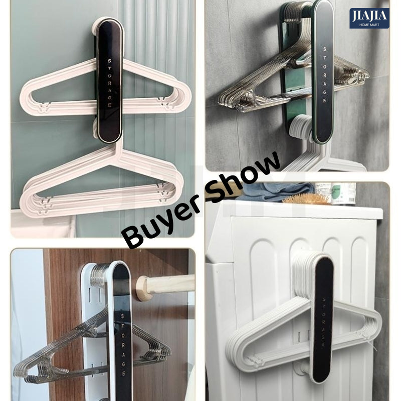 SG IN STOCK Clothes hanger storage no need drill balcony multi-functional retractable wall-mounted wall hanging clothes storage rack