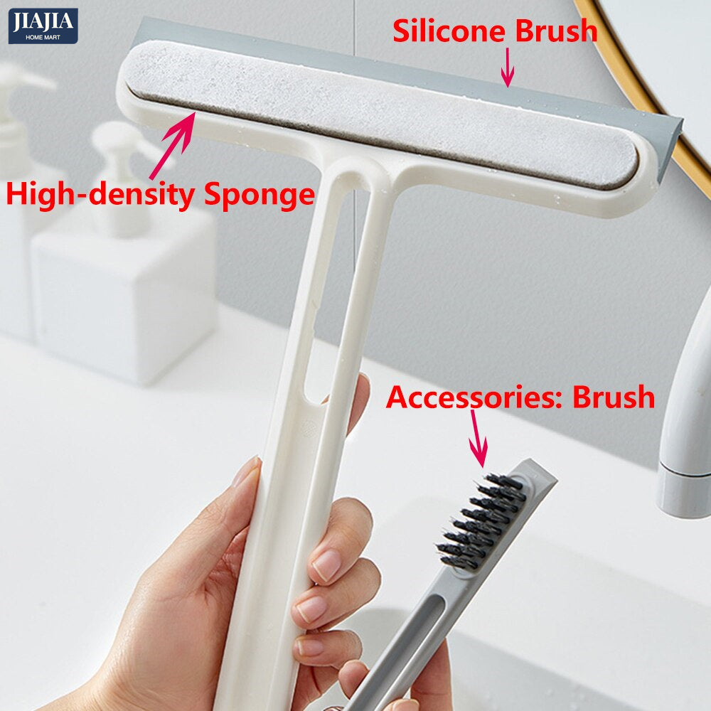 Window Cleaning Wiper Brush With Short Handle