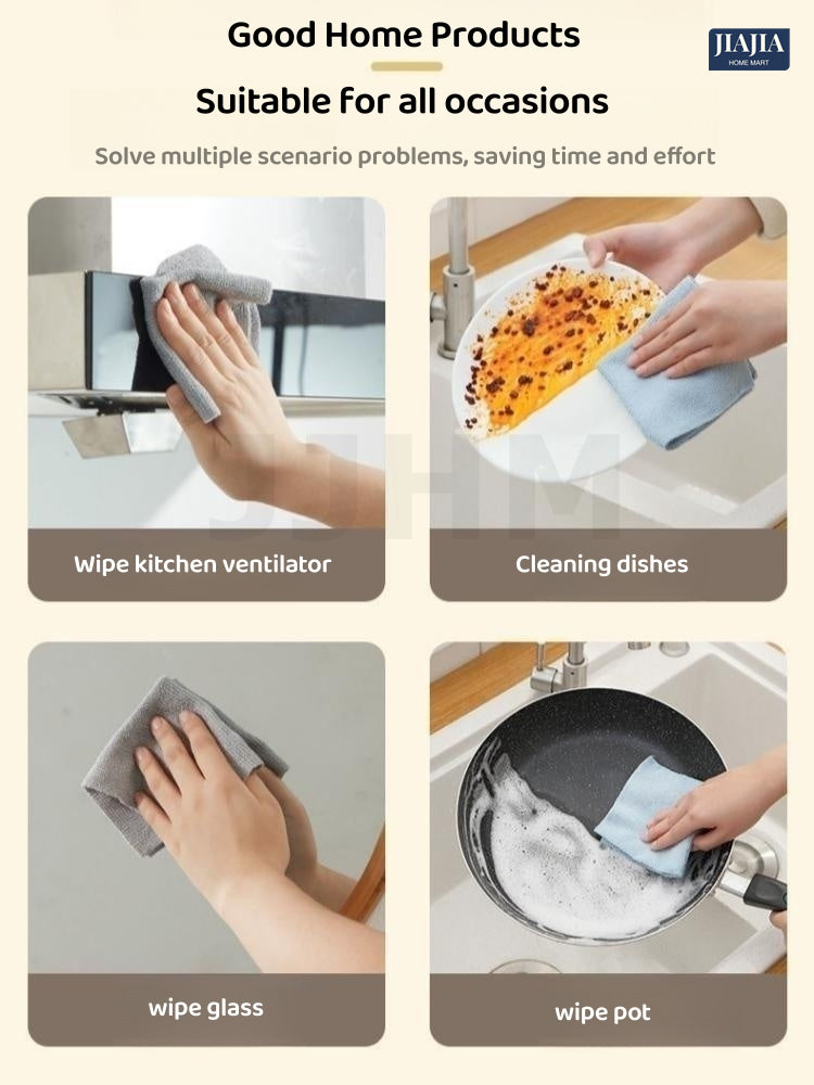 SG 20pcs Micro Fiber Cloth/ Kitchen Table Cloth/ Reusable Multipurpose Cleaning Towel/ Car Wash Cloth/ Disposable