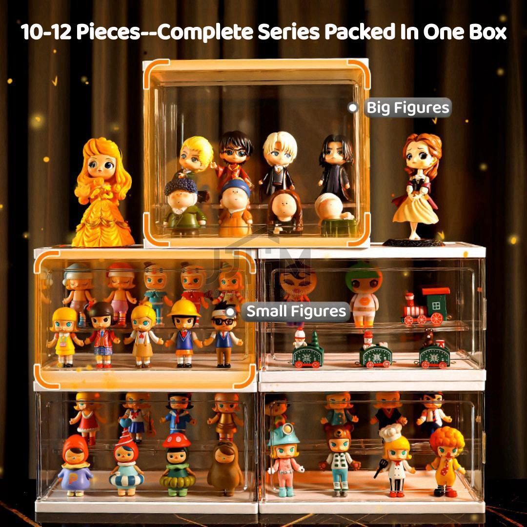Toy Display Storage Box Transparent Case Storage Box Figure Display Doll Pop Mart Dust Proof Cabinet Jewelry Cosmetic Organiser Figurine