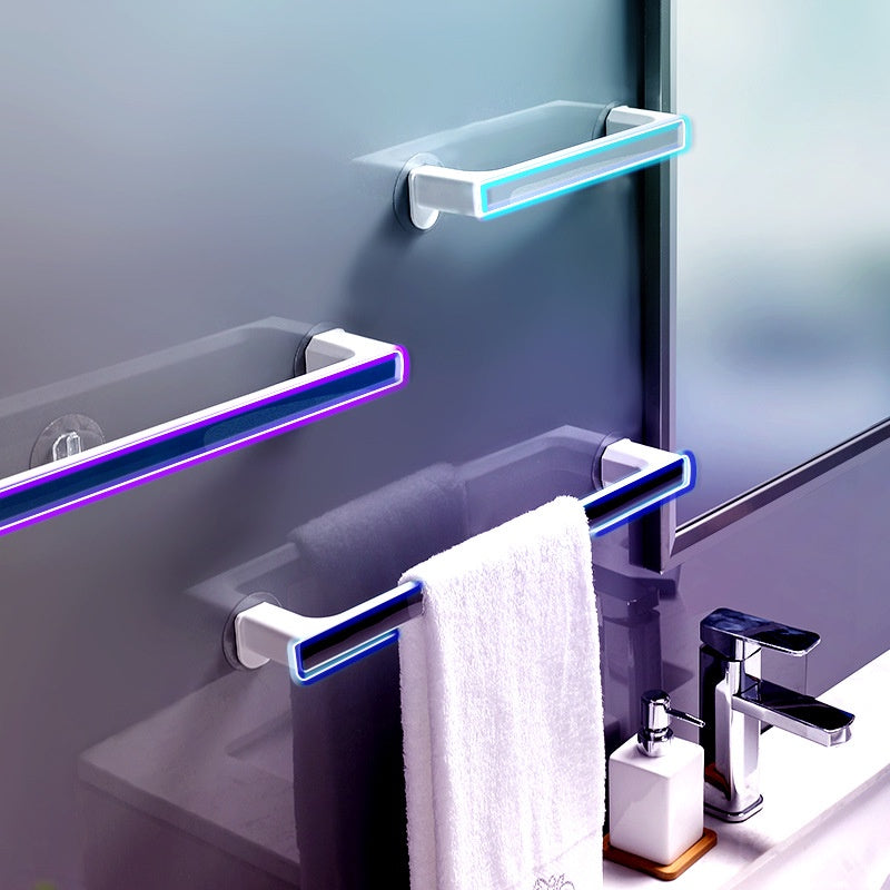<Ultra Strong Glue> Punch free Bathroom Towel Rack Towel Hanger Bathroom Organizer Long Towel Rack